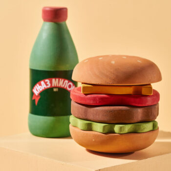 Drvena Igracka Burger Knjaz Milos Meshka And Friends 3